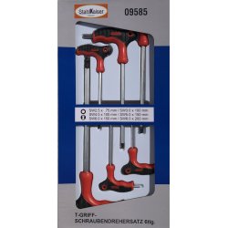 Unbrakongler med T-hndtag, 6 stk.