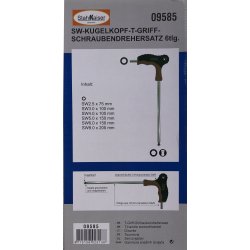 Unbrakongler med T-hndtag, 6 stk.