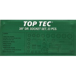 Top Tec topnglest 3/8 23 dele