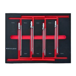 Stahlbr vrktjsvogne med 7 fyldte skuffer 