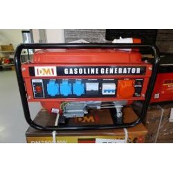  DM7500WW, 7 hk, 2,5 kW, 8 timer, 4 takter, Benzingenerator